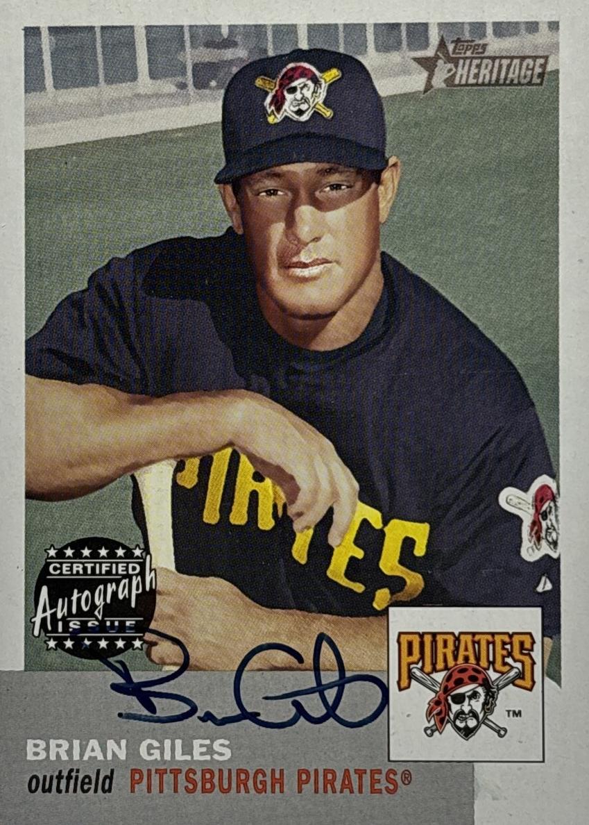 Brian Giles 2002 Topps Heritage Real One Autographs Baseball