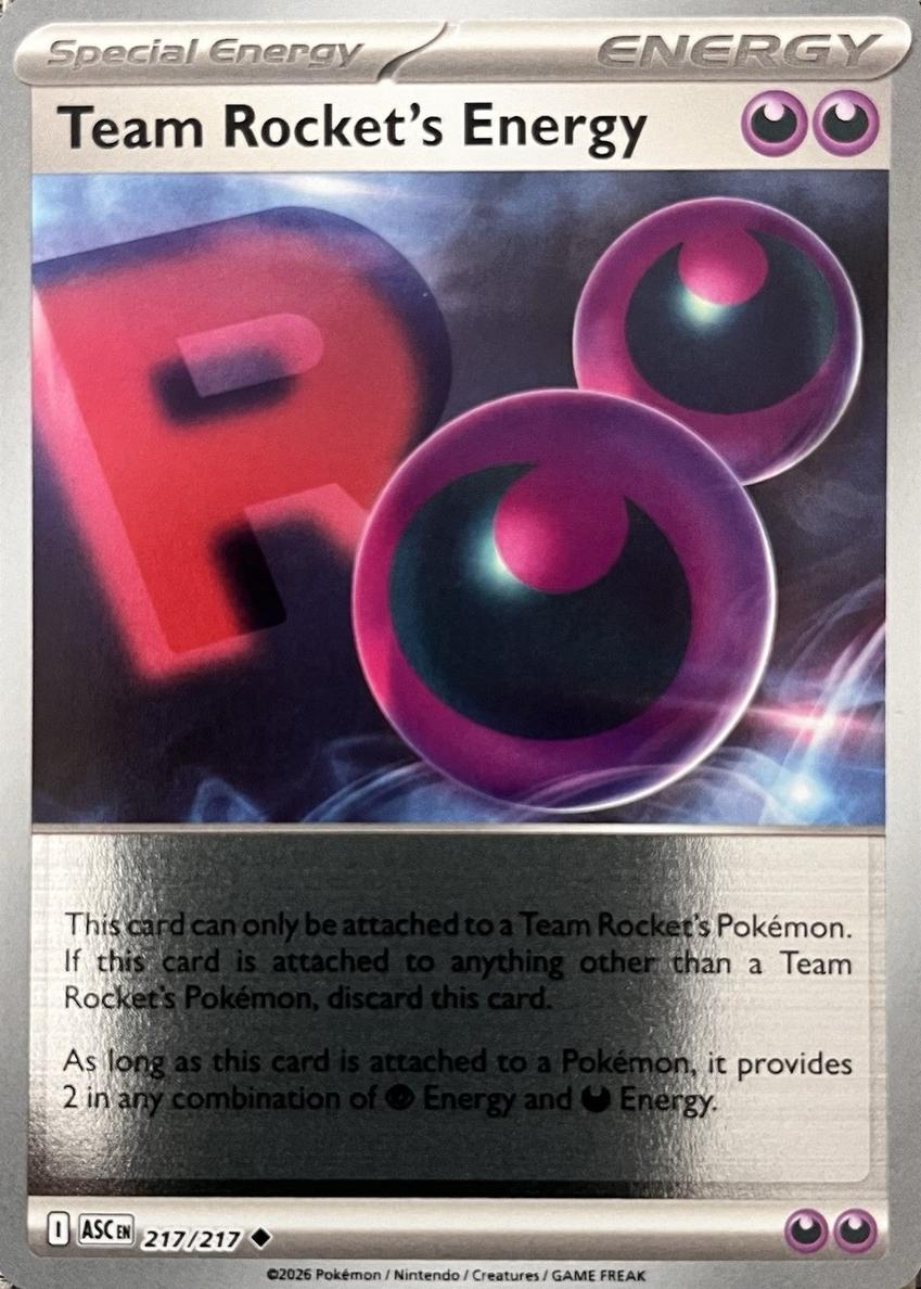Team Rocket's Energy 2026 Pokemon Mega Evolution Ascended Heroes