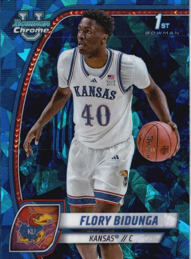 2024 Bowman Chrome University Sapphire Flory Bidunga #24 card
