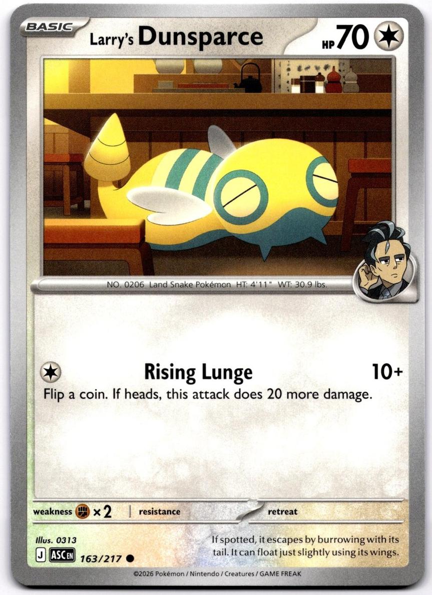 Larry's Dunsparce 2026 Pokemon Mega Evolution Ascended Heroes