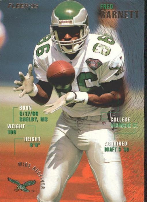 1995 Fleer Fred Barnett #300 card
