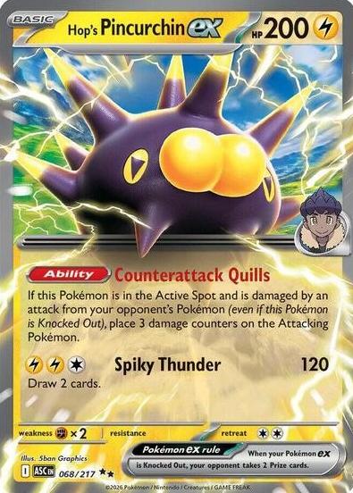 Hop's Pincurchin EX 2026 Pokemon Mega Evolution Ascended Heroes
