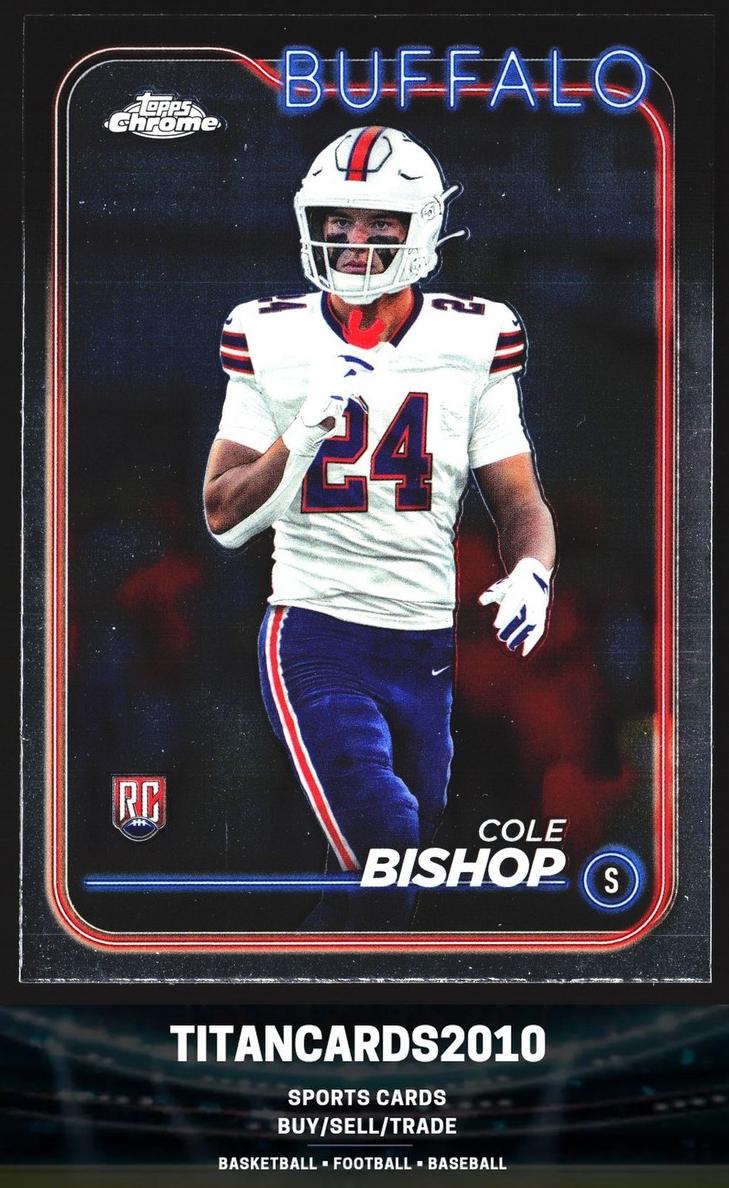 Cole Bishop 2024 Topps Chrome Football card