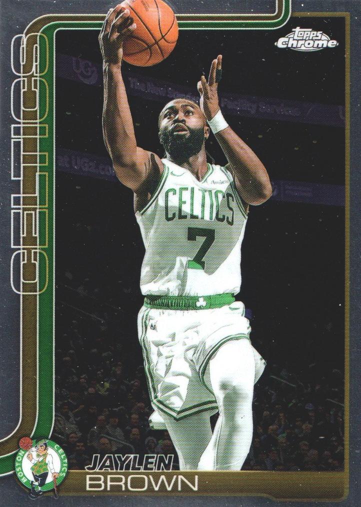 Jaylen Brown 2025-26 Topps Chrome Basketball card