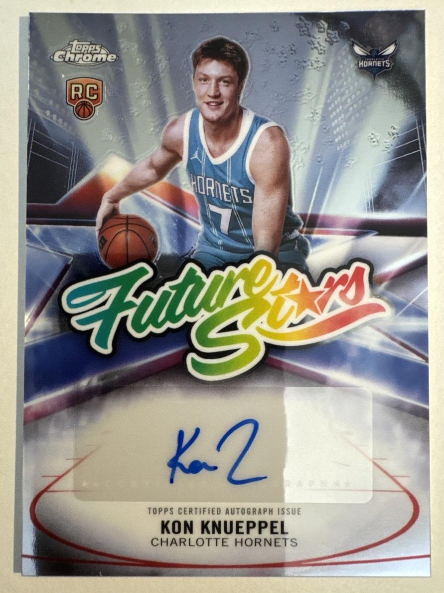 2025 Topps Chrome Future Stars Autograph Kon Knueppel #FS-KK card