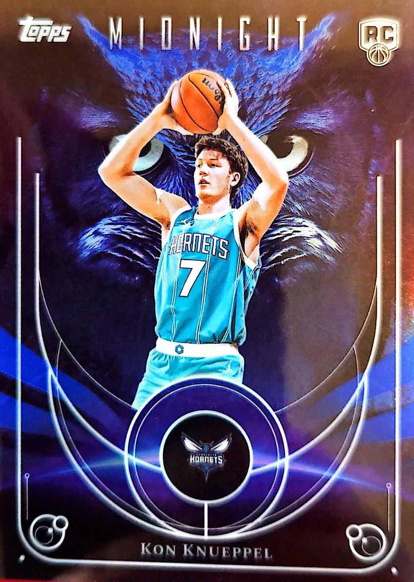 2025 Topps Midnight Night Owls Kon Knueppel #NO-19 card