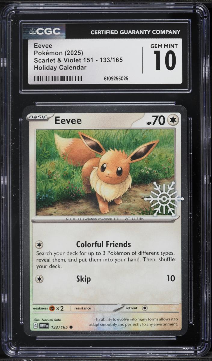 Eevee 2025 Pokemon Holiday Calendar