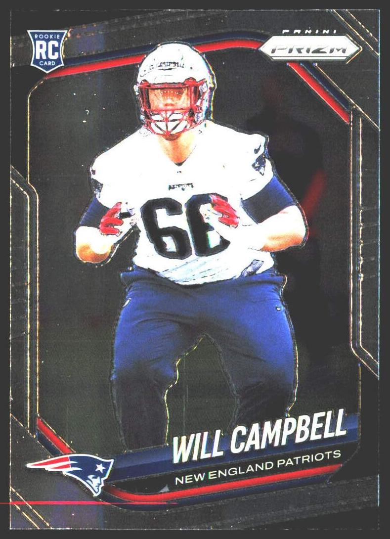 Will Campbell 2025 Prizm Football card