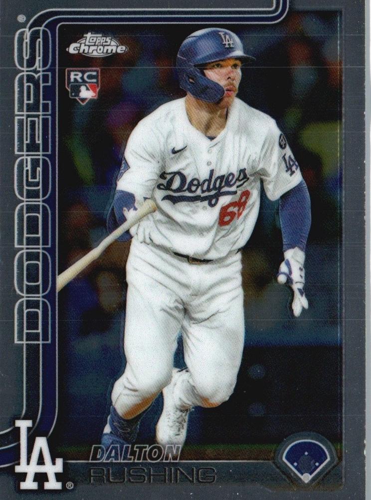 Dalton Rushing 2025 Topps Chrome Update Baseball card