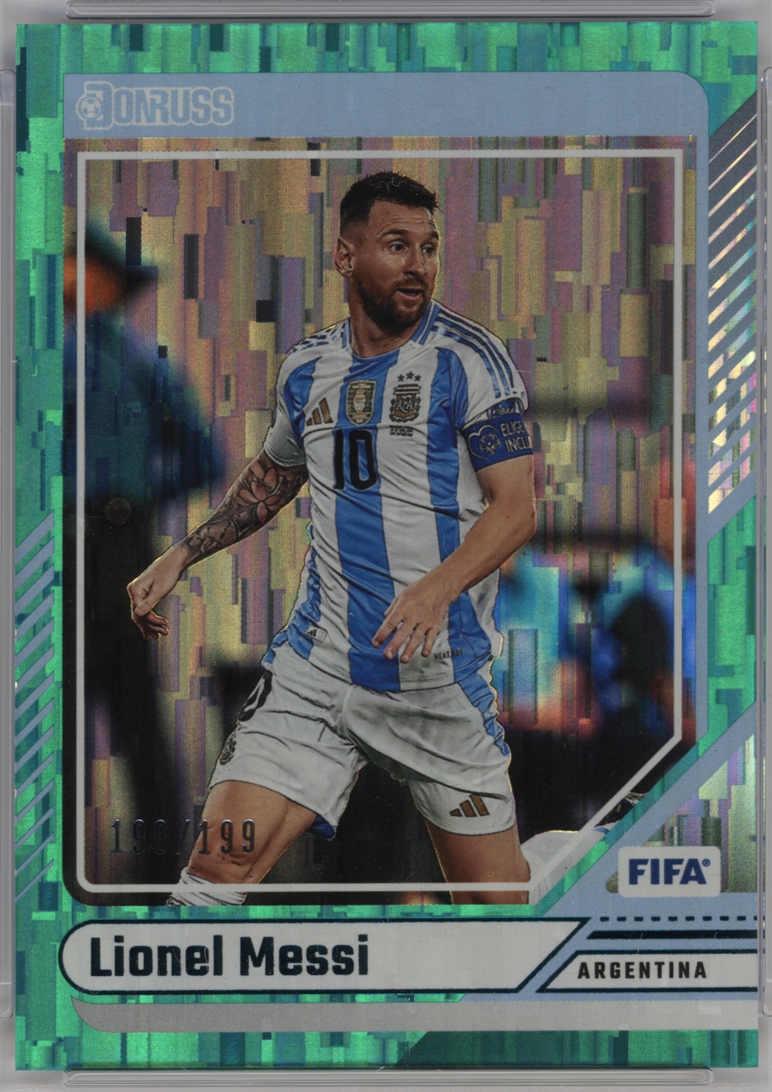 2024 Panini Donruss Lionel Messi [Teal] #80 card