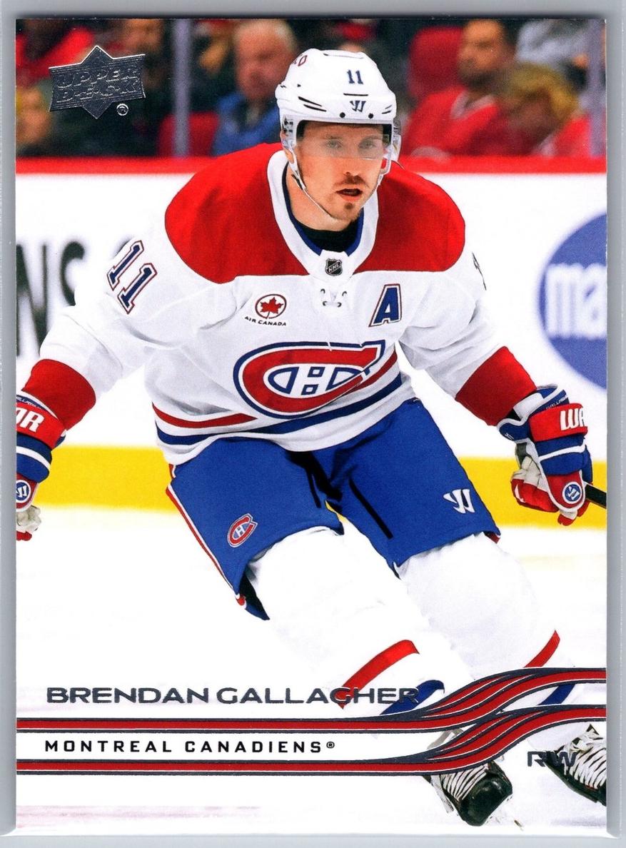 2025 Upper Deck Brendan Gallagher #89 card