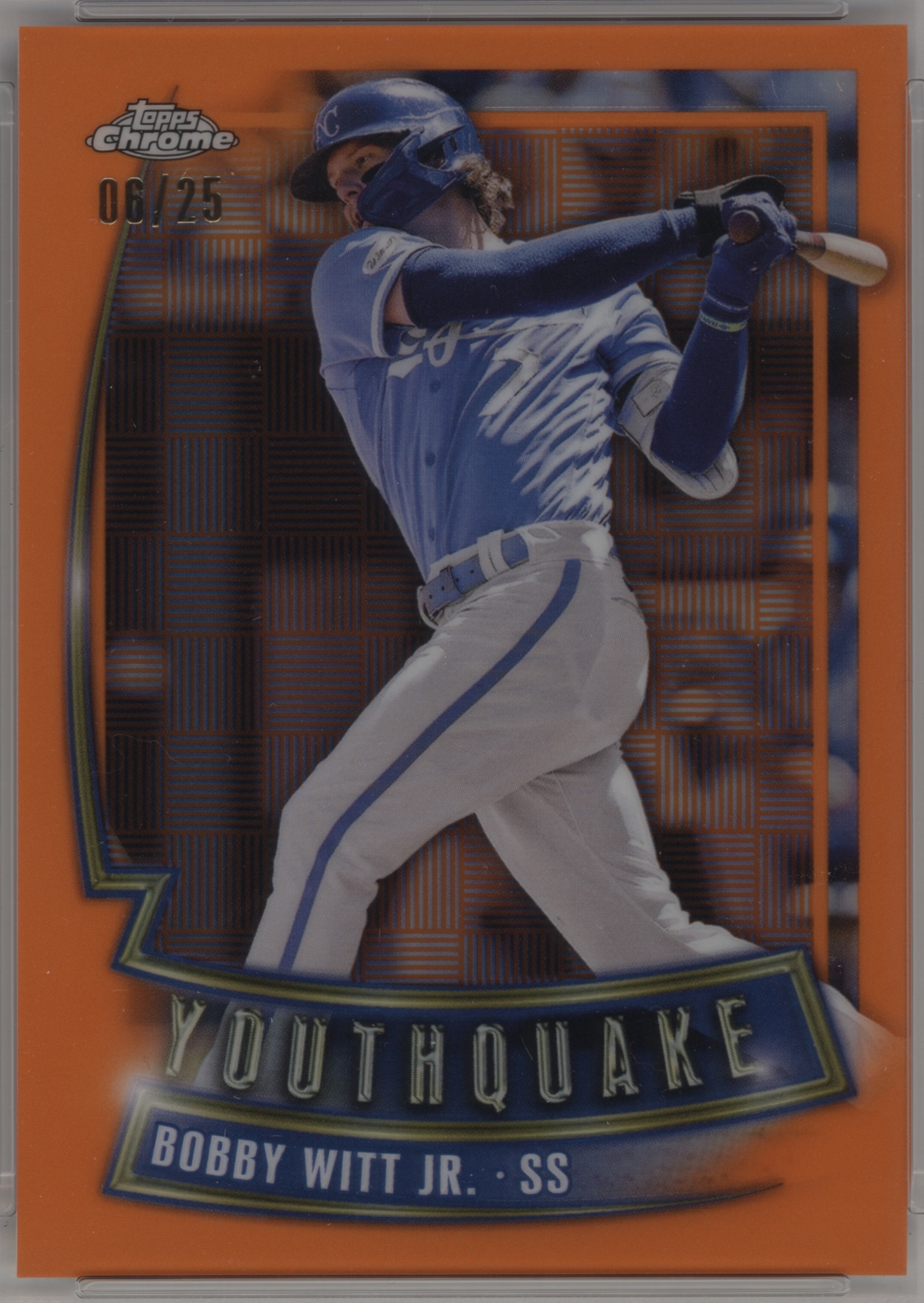 2023 Topps Chrome Baseball Orange Refractor Bobby Witt Jr. #YQ-3