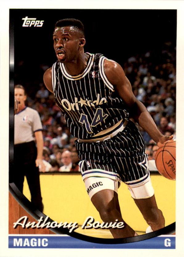 1993 Topps Anthony Bowie #165 card