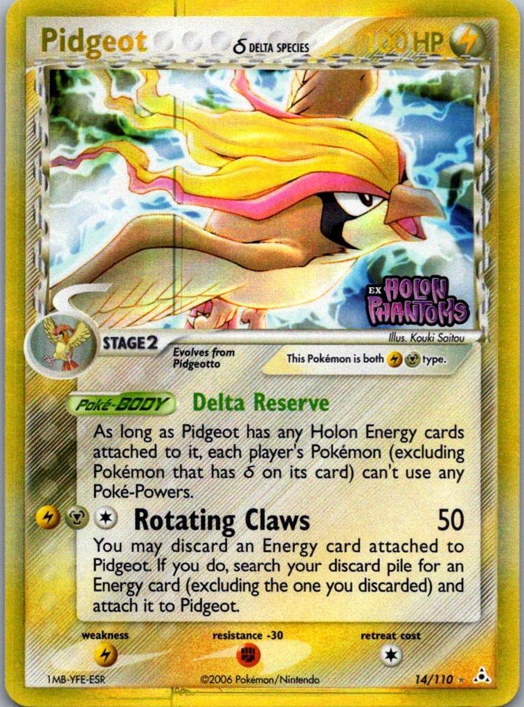 2006 Pokemon EX Holon Phantoms Foil #14 Pidgeot front