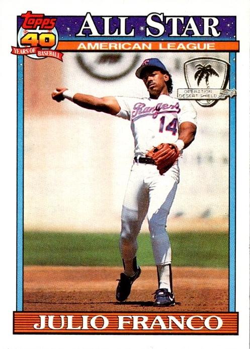 1991 Julio Franco [All-Star] #387