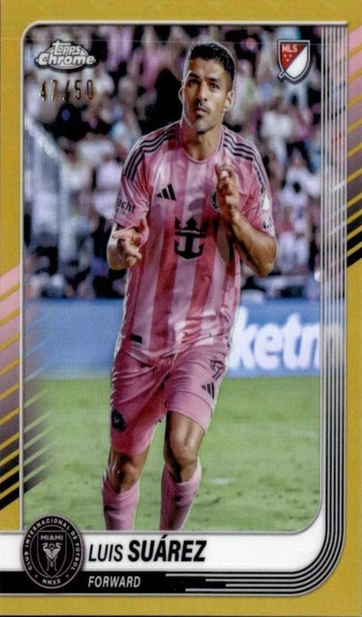 Luis Suarez 2025 Chrome MLS Soccer card
