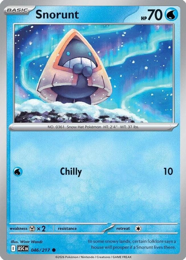 Snorunt 2026 Pokemon Mega Evolution Ascended Heroes