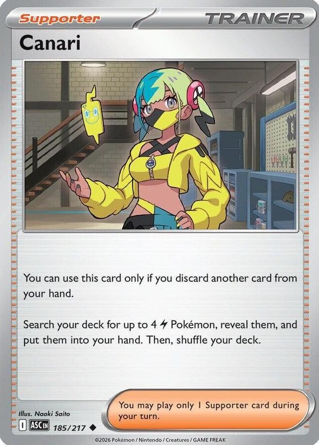 Canari 2026 Pokemon Mega Evolution Ascended Heroes