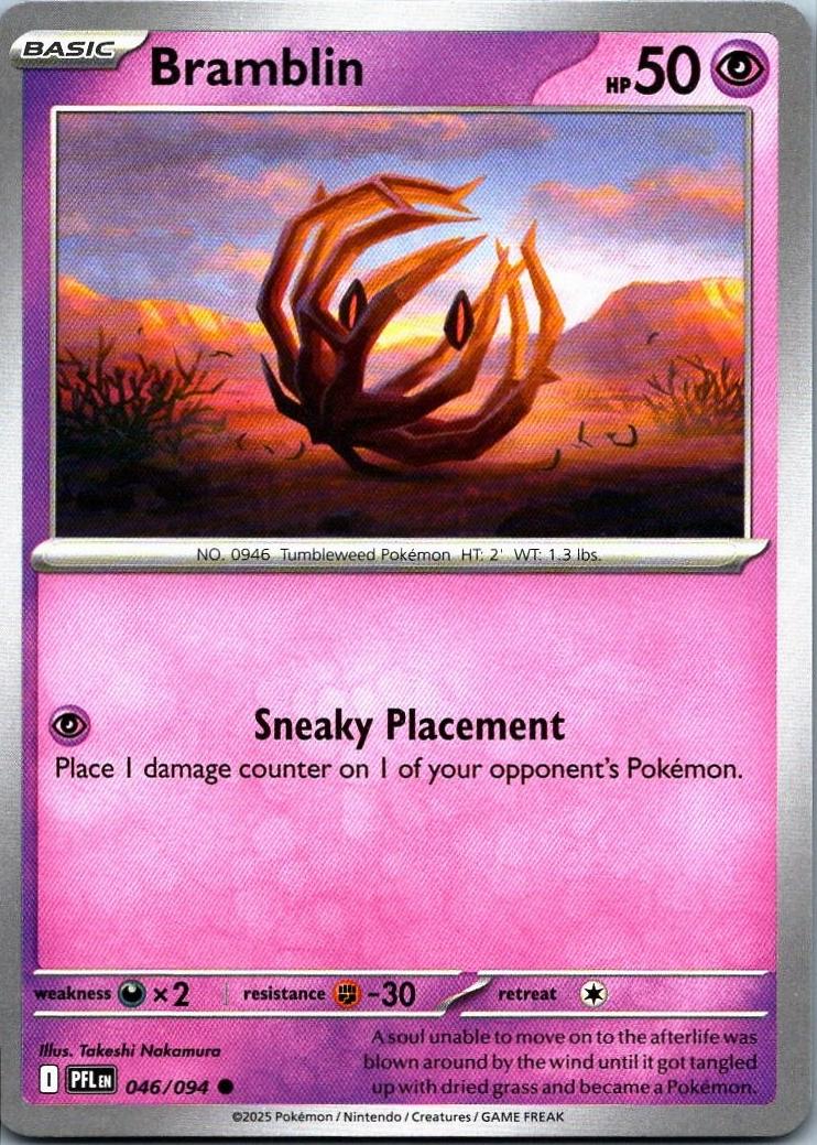 Bramblin 2025 Pokemon Mega Evolution Phantasmal Flames