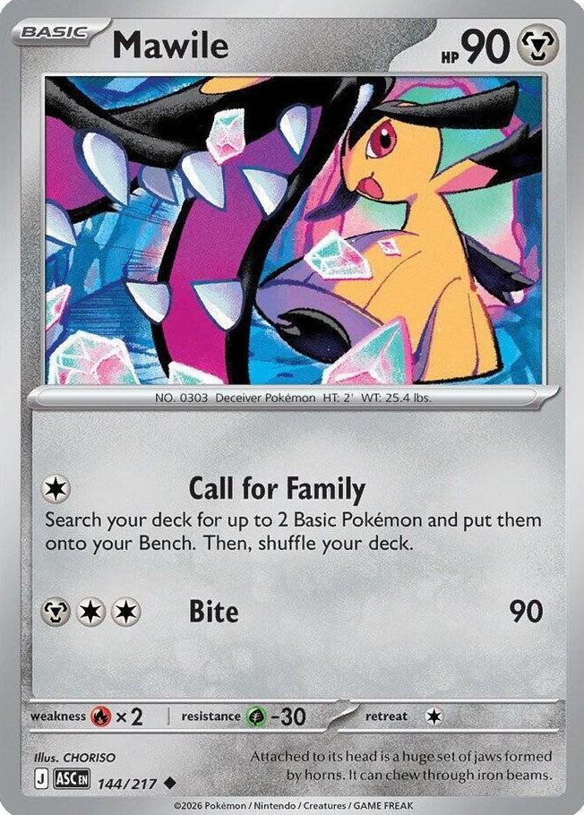 Mawile 2026 Pokemon Mega Evolution Ascended Heroes