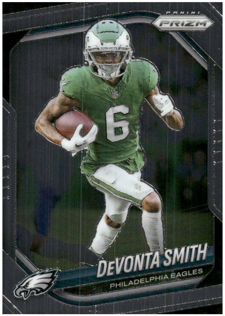 DeVonta Smith 2025 Prizm Football card