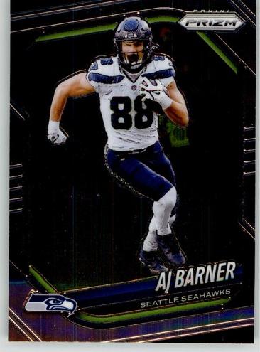 AJ Barner 2025 Prizm Football card