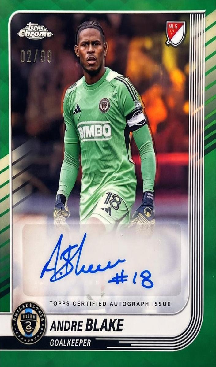 2025 Topps Chrome MLS Andre Blake #CA-AB card