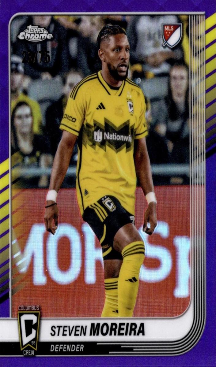 Steven Moreira 2025 Chrome MLS Soccer card