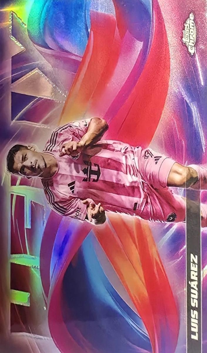 2025 Topps Chrome MLS Helix Luis Suarez #HX-5 card