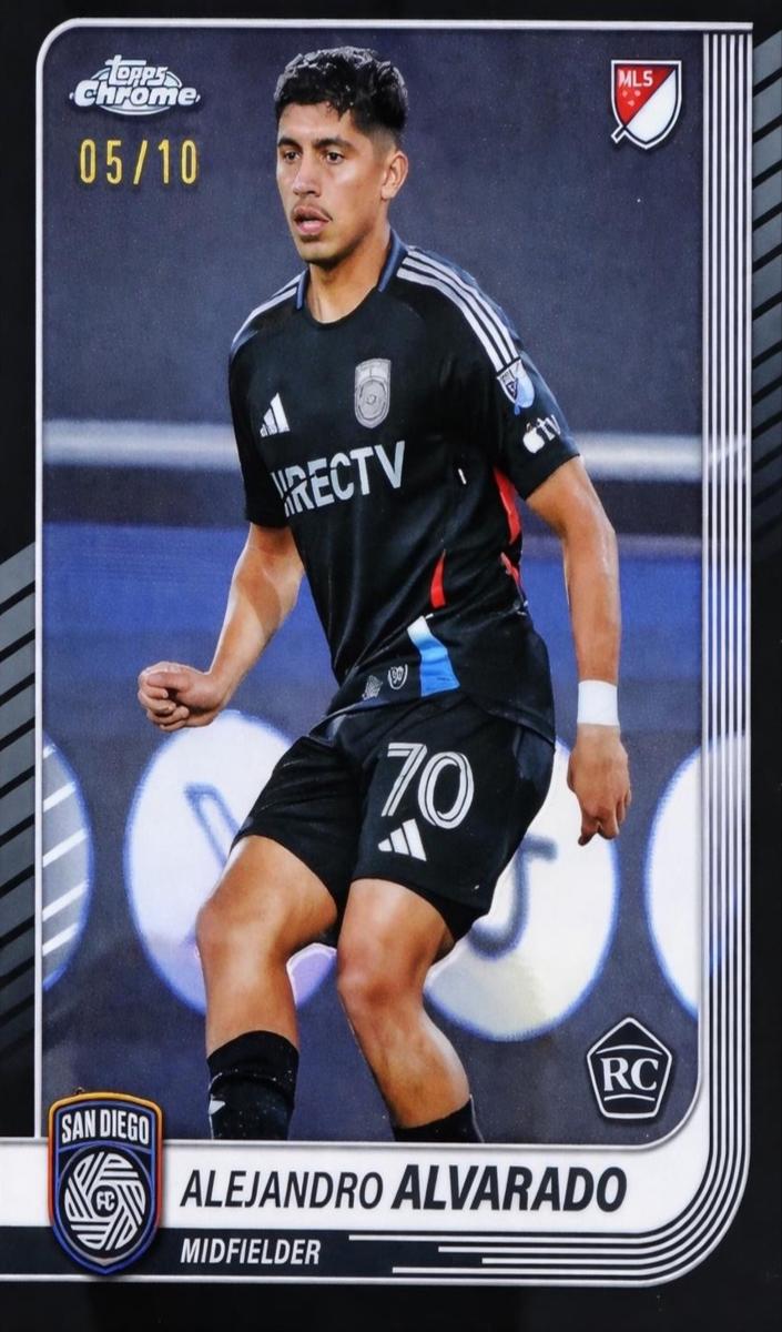 Alejandro Alvarado 2025 Chrome MLS Soccer card