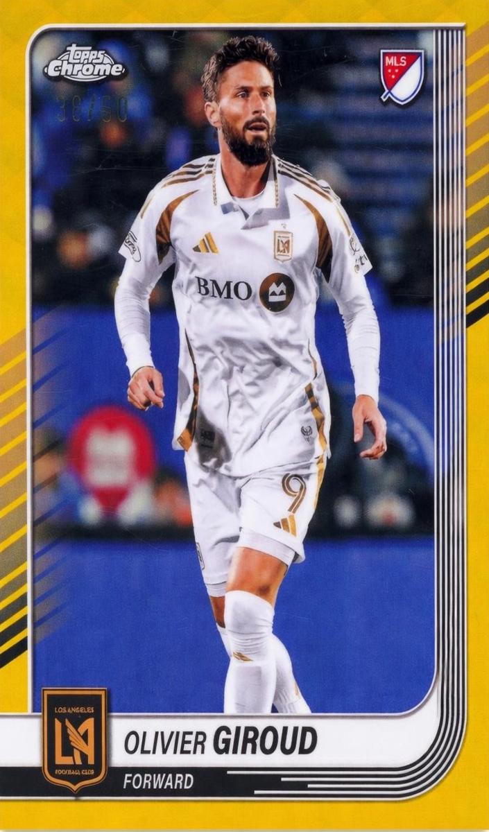 Olivier Giroud 2025 Chrome MLS Soccer card