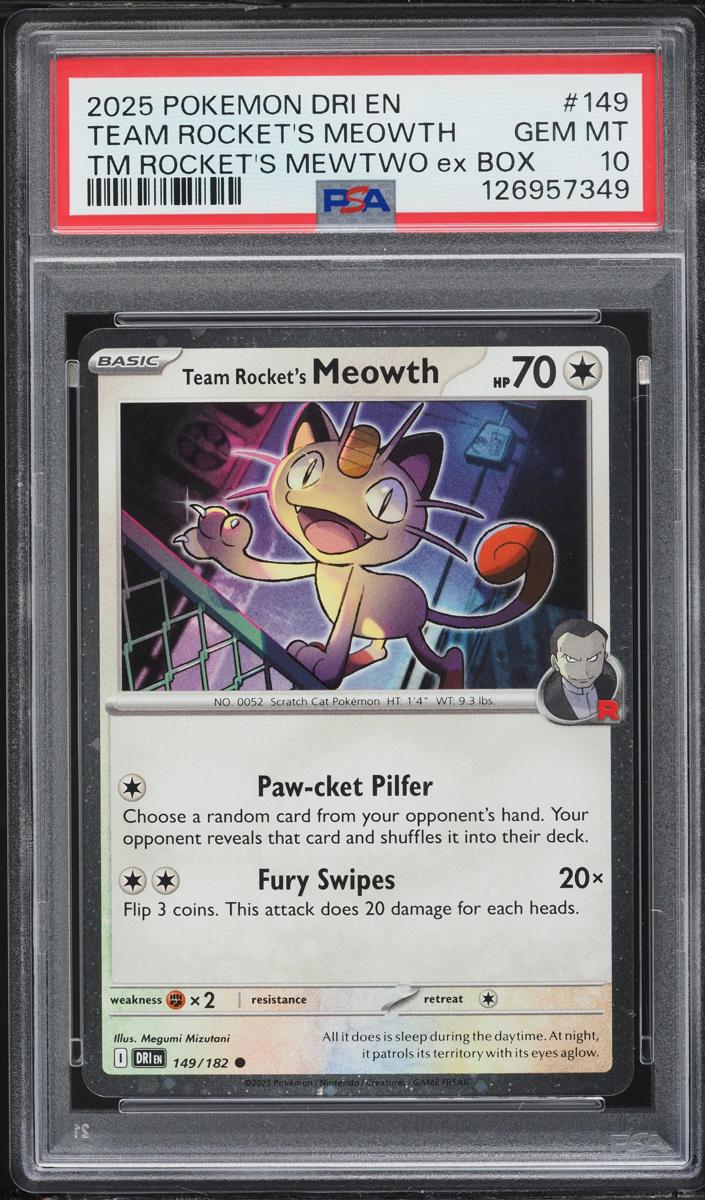 Team Rocket's Meowth 2025 Pokemon Scarlet & Violet Destined Rivals