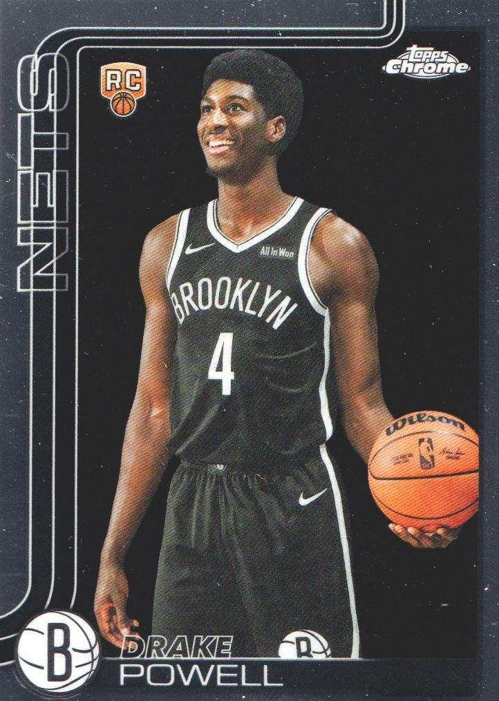 Drake Powell 2025-26 Topps Chrome Basketball card