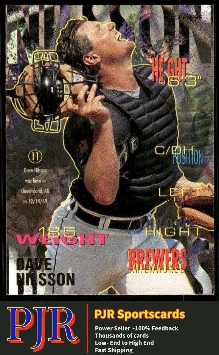 1995 Fleer Dave Nilsson #186 card
