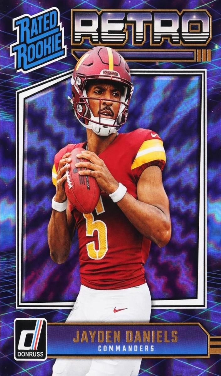 2024 Panini Donruss Rated Rookies Retro Base #11 Jayden Daniels front