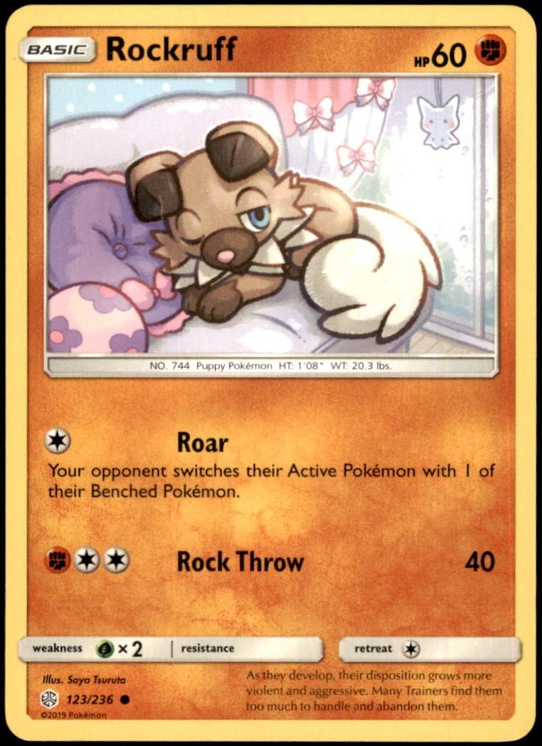 Rockruff 2019 Pokemon Sun & Moon Cosmic Eclipse