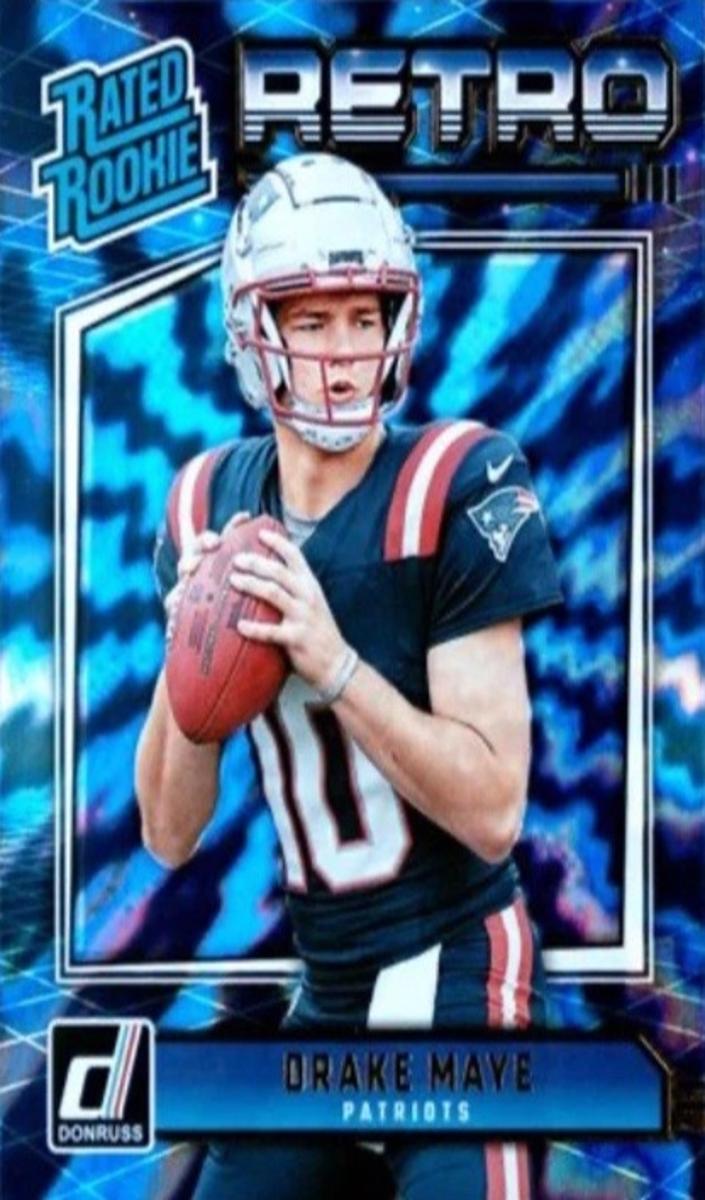 2024 Panini Donruss Rated Rookies Retro Drake Maye #16 card