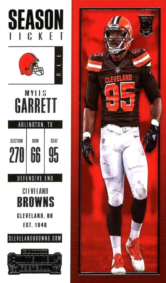 2017 Panini Contenders Myles Garrett #44 card