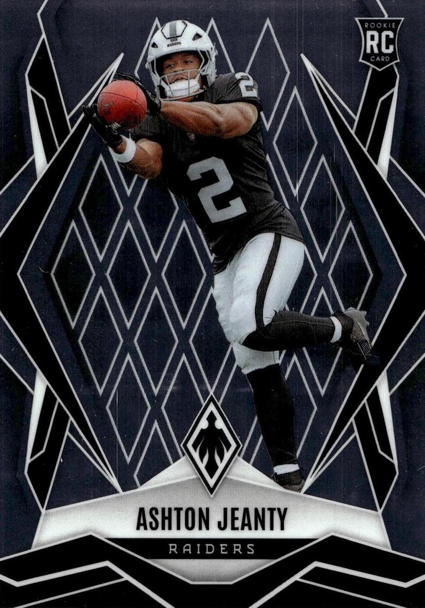 2025 Panini Phoenix Ashton Jeanty [Silver Pyramids] #158 card