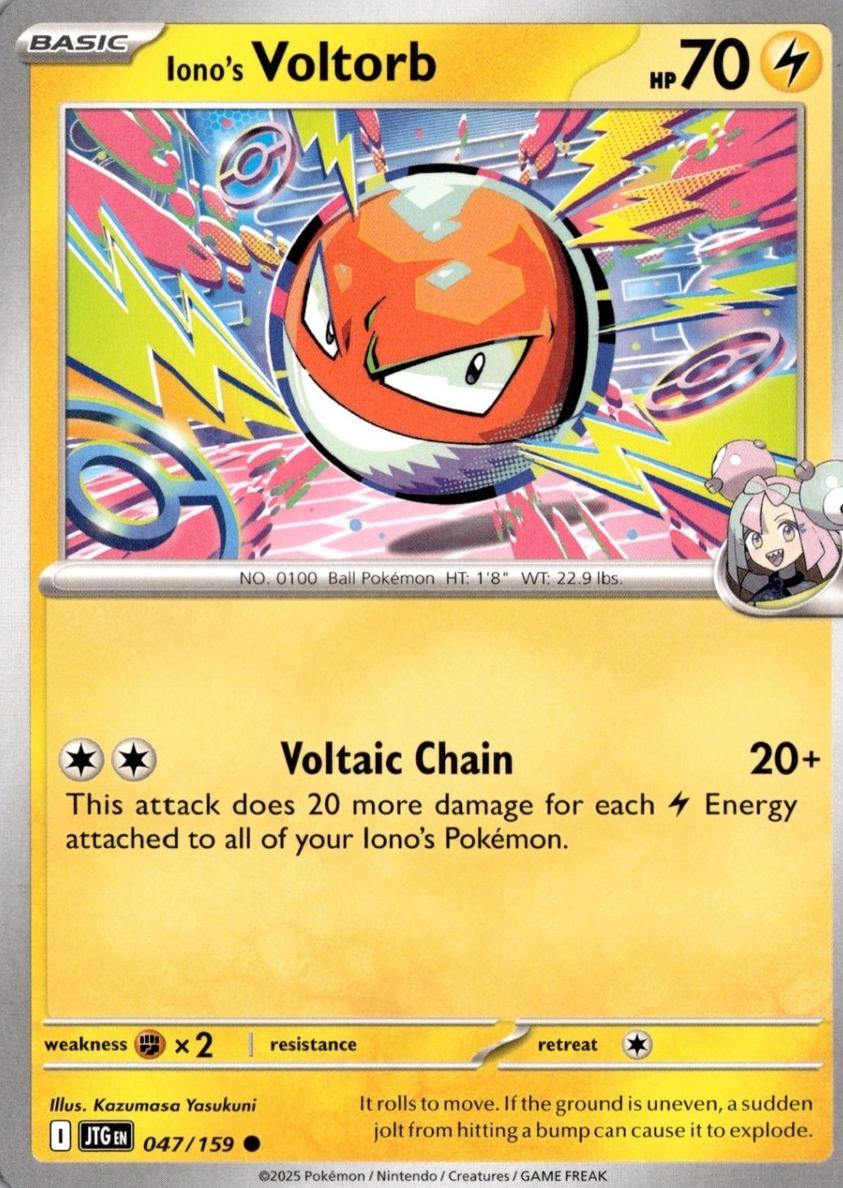 Iono's Voltorb 2025 Pokemon Scarlet & Violet Journey Together