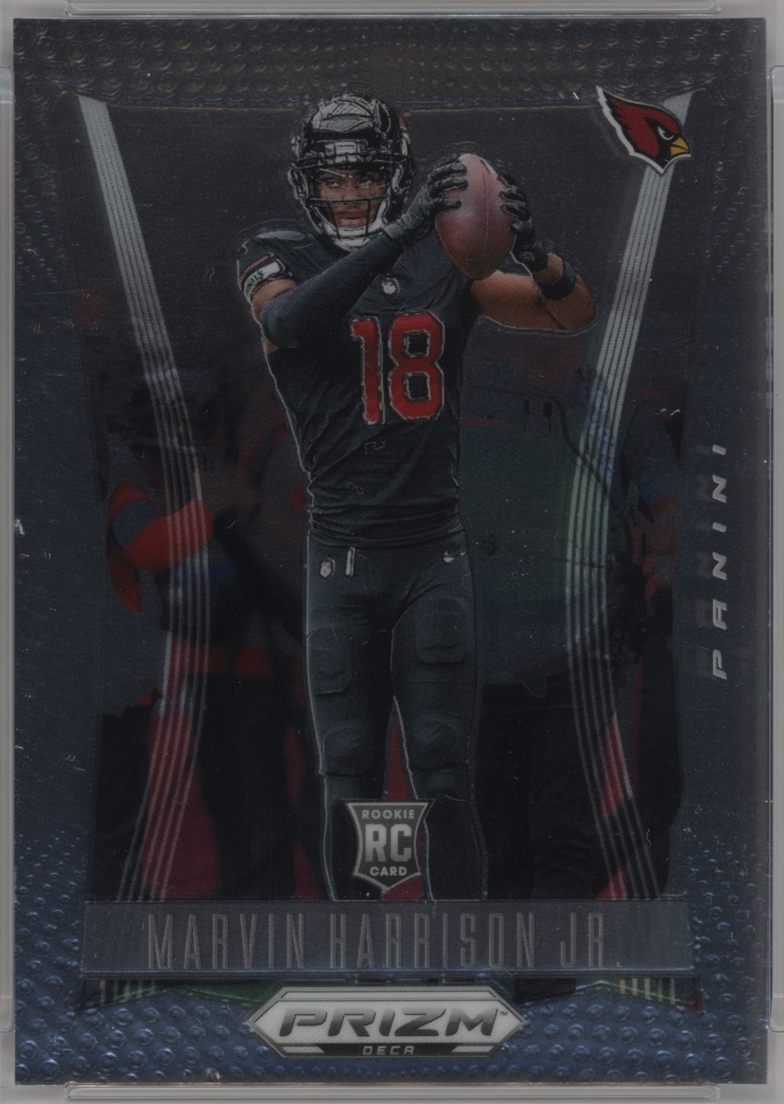2024 Panini Obsidian Black Color Blast Marvin Harrison Jr. #7 card