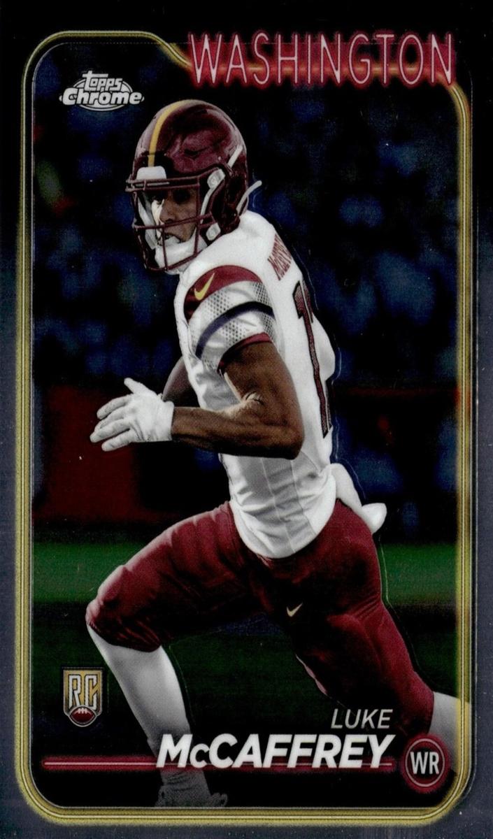 Luke McCaffrey 2024 Topps Chrome Football card