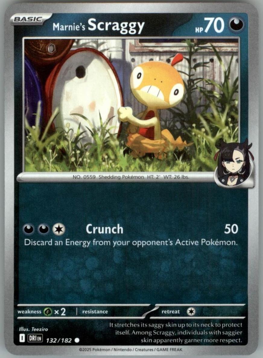 Marnie's Scraggy 2025 Pokemon Scarlet & Violet Destined Rivals