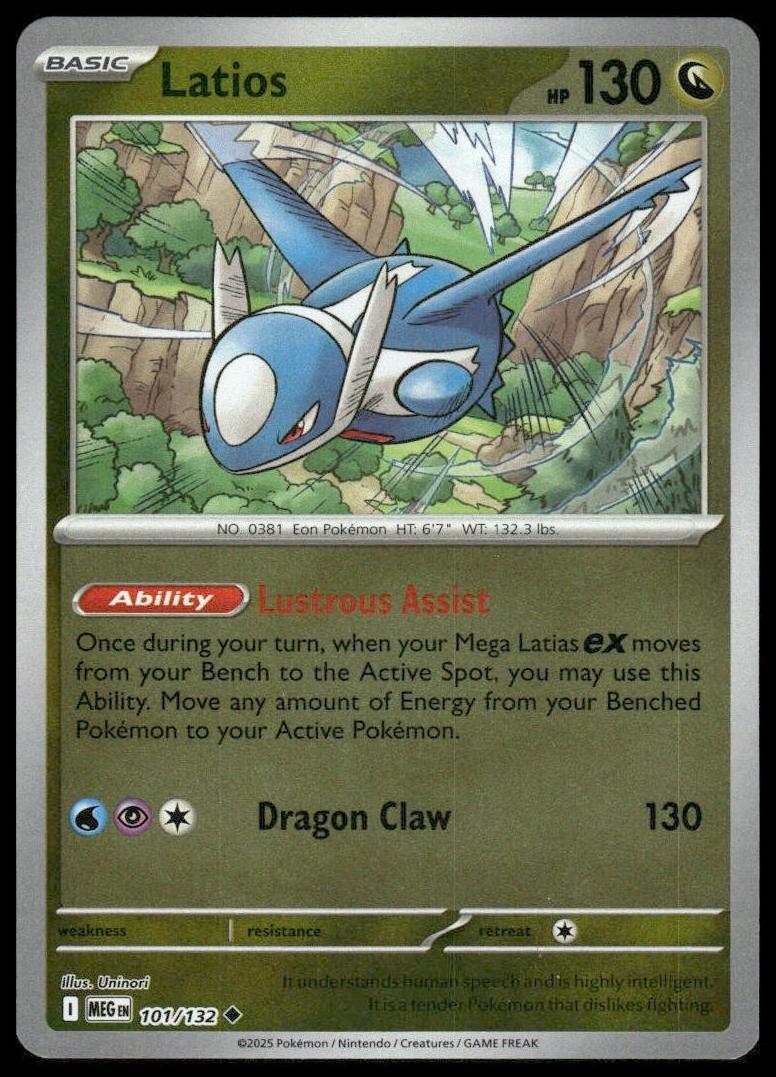 Latios 2025 Pokemon Mega Evolution
