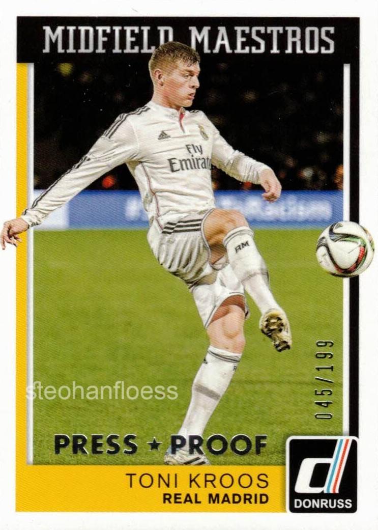 2015 Panini Donruss Toni Kroos #22 card