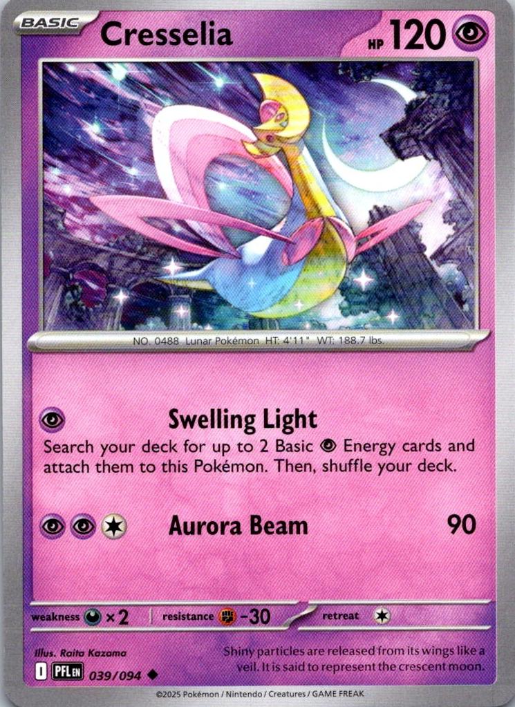 Cresselia 2025 Pokemon Mega Evolution Phantasmal Flames