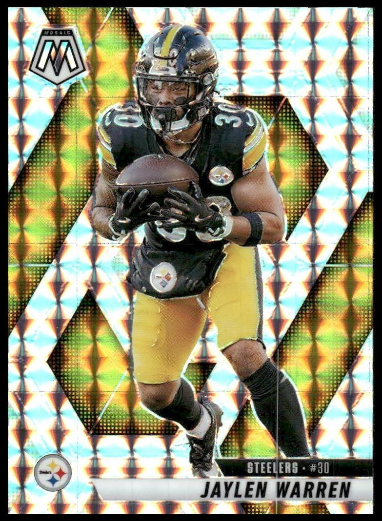 2025 Panini Mosaic Jaylen Warren #144 card