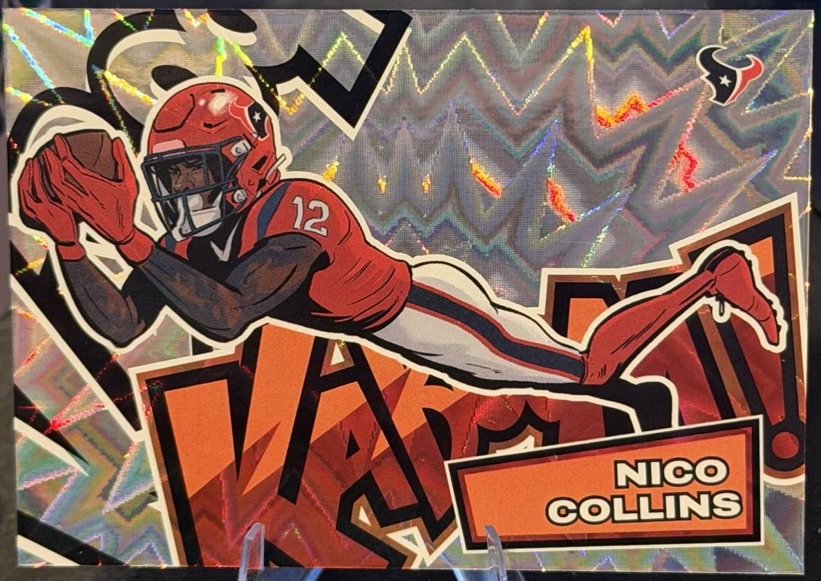 Nico Collins 2025 Panini Absolute KABOOM! Horizontal Football