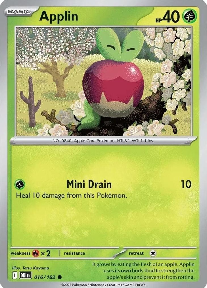 Applin 2025 Pokemon Scarlet & Violet Destined Rivals