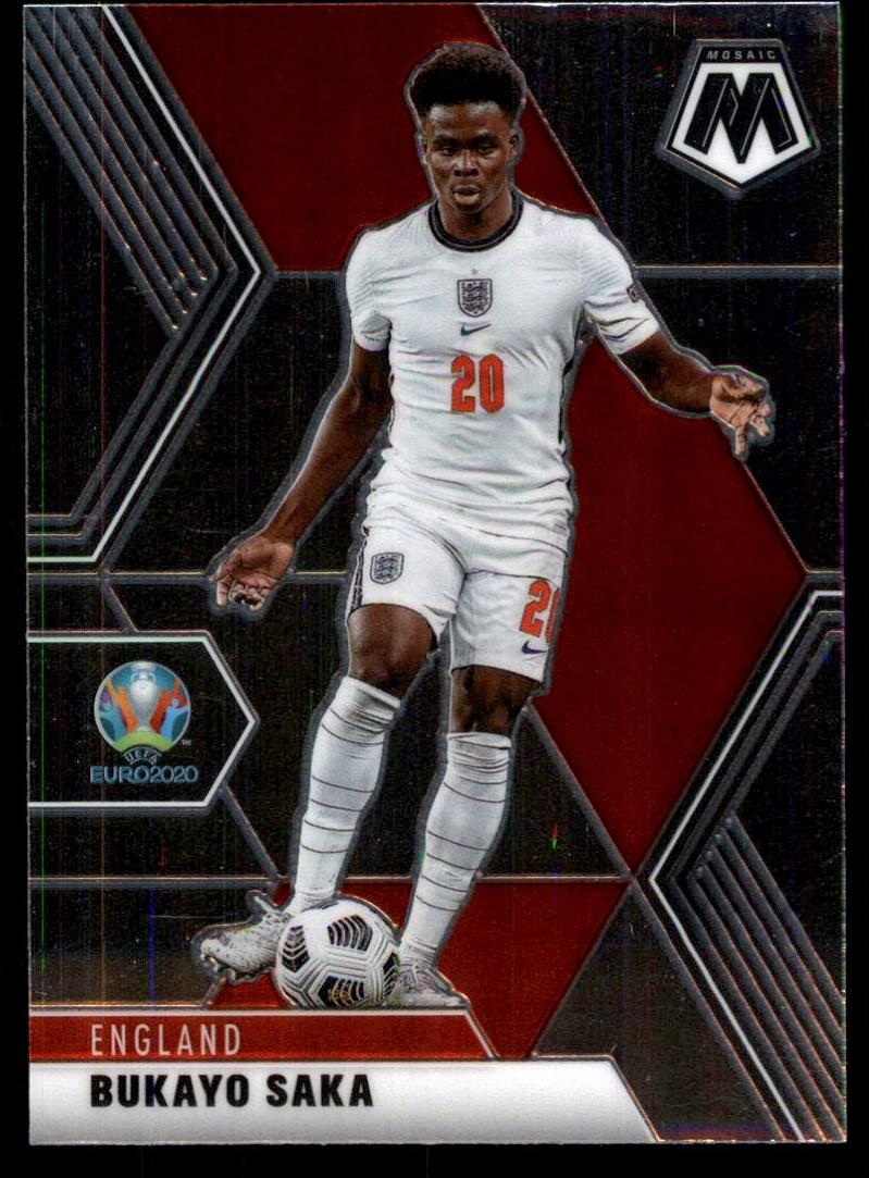 Bukayo Saka - 2021 Panini Mosaic UEFA Euro 2020 Soccer